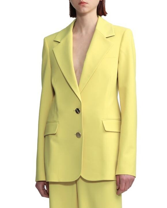 MONSE Jackets & Blazers - Monse Womens Oversized Wool Blazer Coat Jacket Lemon Yellow Sz 8 Business Event